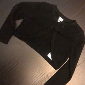 Old Navy Black Crop Sweater Bolo